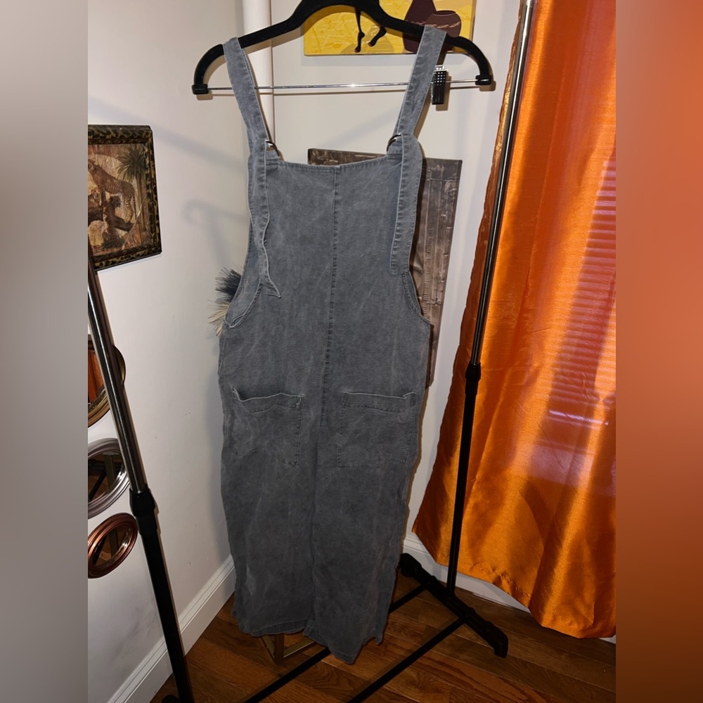 Zara Overalls washed black